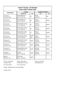 251109_Trainings- und Spieltage Jugend