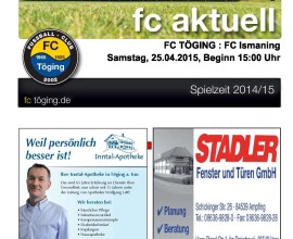 fc aktuell Saison 2014-15 Ausgabe 14