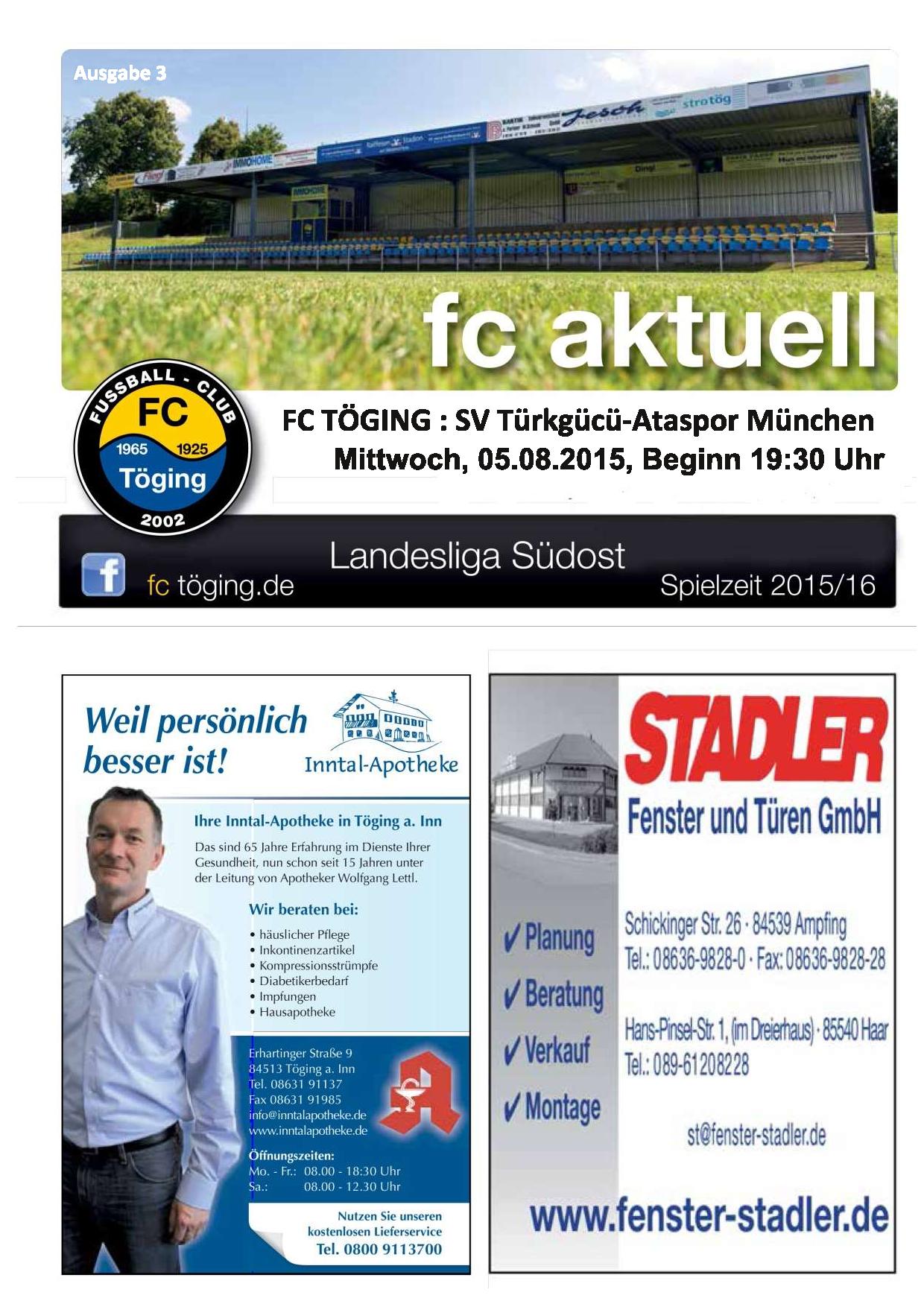 fc aktuell Saison 2015-16 Ausgabe 3