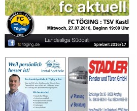 Ausgabe 2 Saison 2016-17 Titelblatt