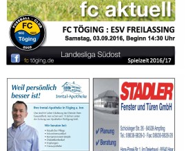 Ausgabe 5 Saison 2016-17 Titelblatt