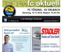 Ausgabe 8 Saison 2016-17 Titelblatt